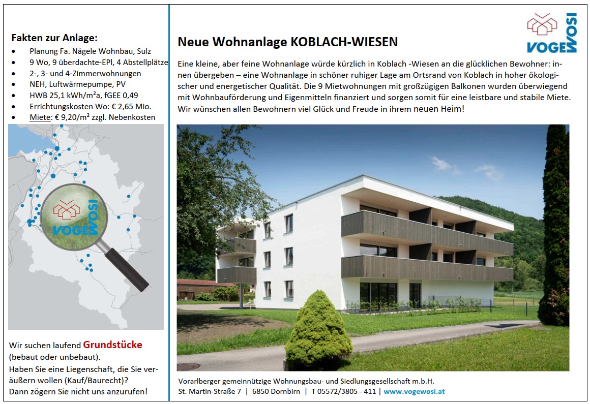 Neue Wohnanlage: KOBLACH - WIESEN